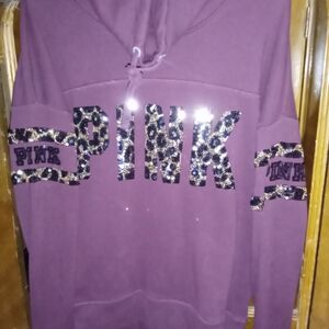 PINK Victoria's Secret Plum Cowl Neck Sweater